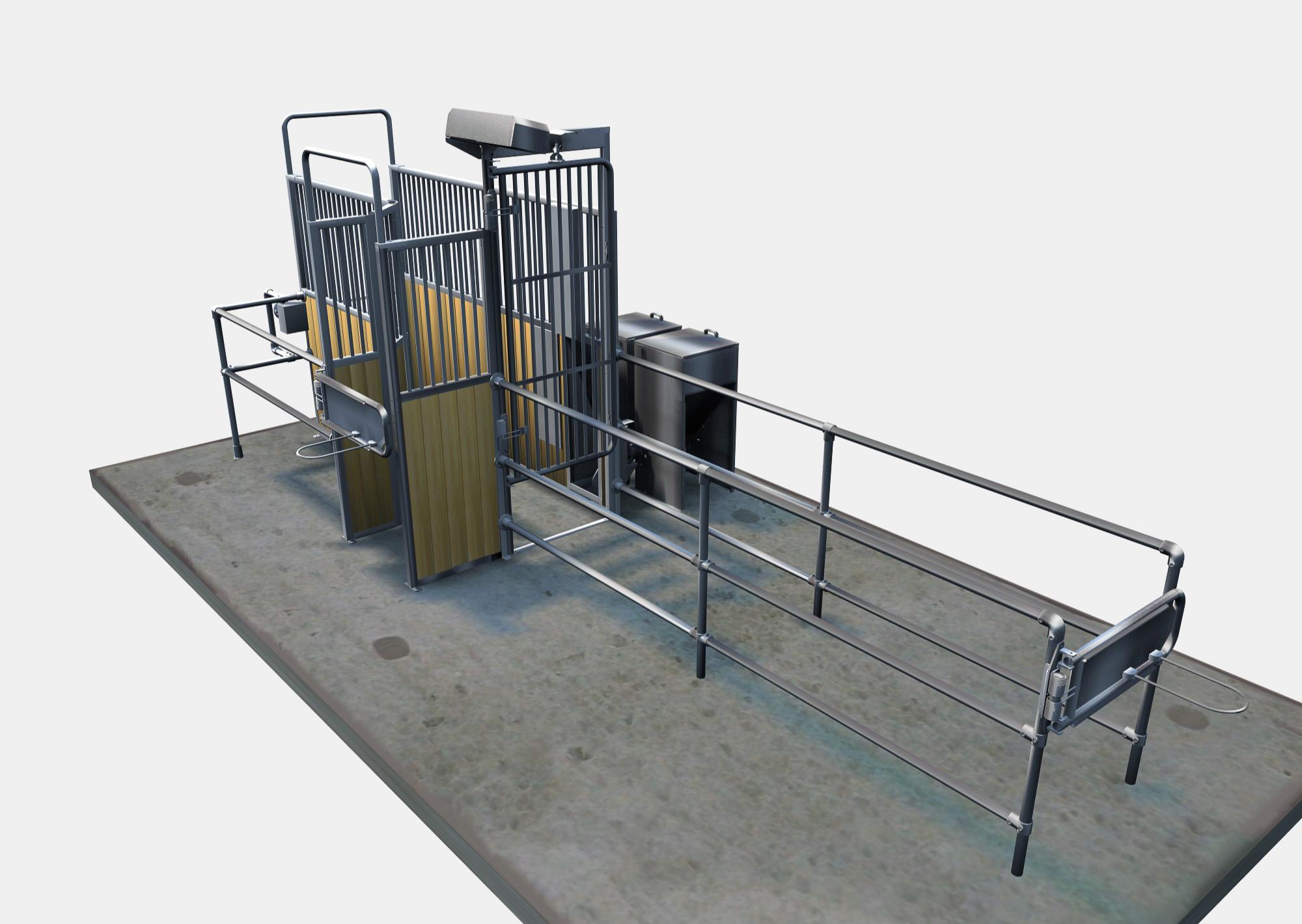 Compact select concentrate feed station Compact select concentrate feed station