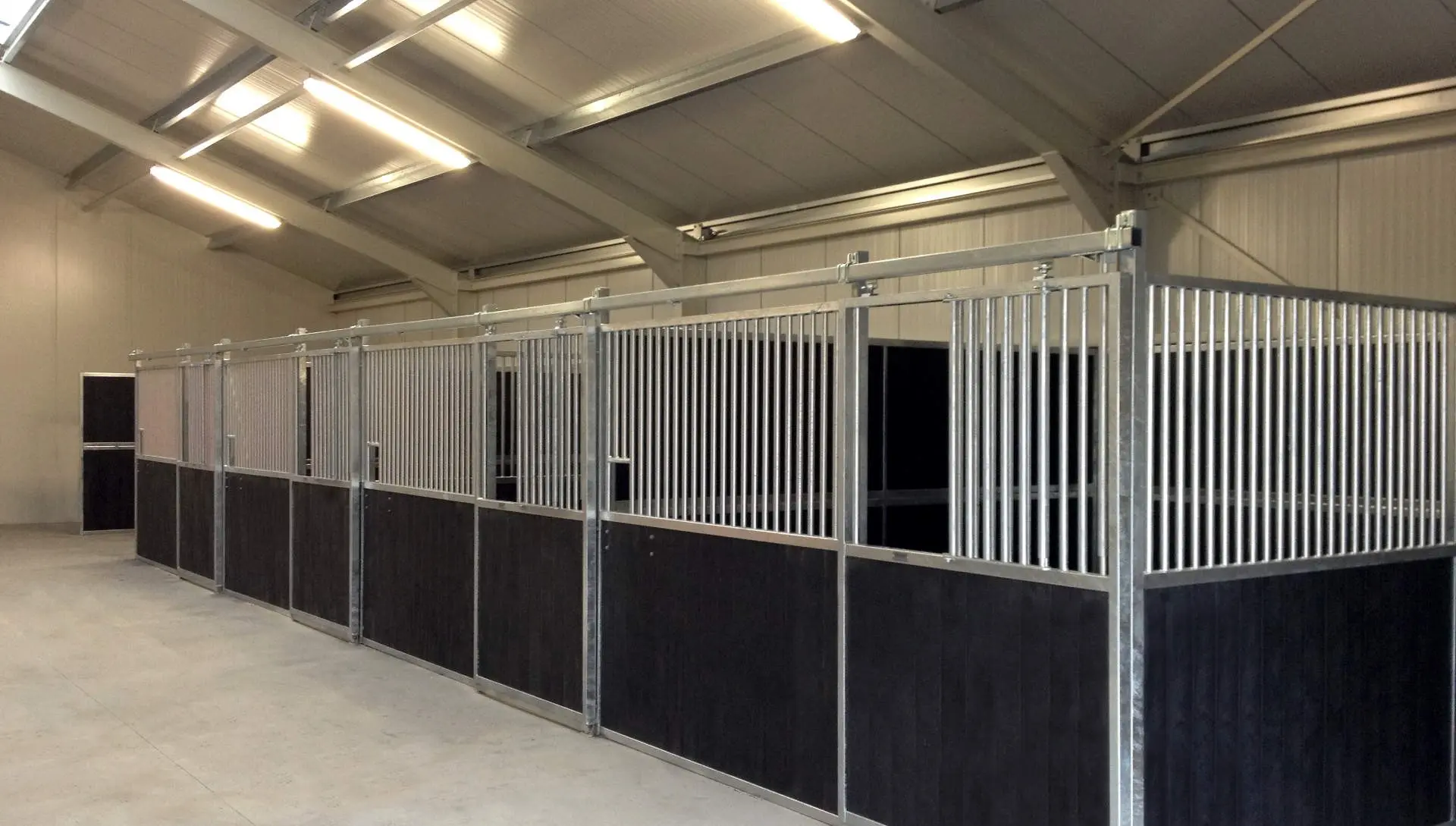 Internal stables with sliding doors